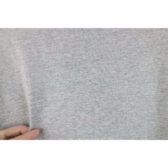Vintage 90s Streetwear Mens Size 6XL Blank Short Sleeve T-Shirt Heather Gray - Picture 9 of 12